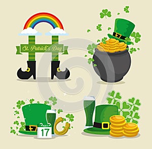 Set st patrick traditional celebration