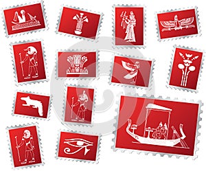 Set stamps - 70. Egypt