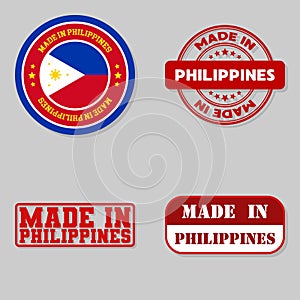 Set of stamps made in Philippines