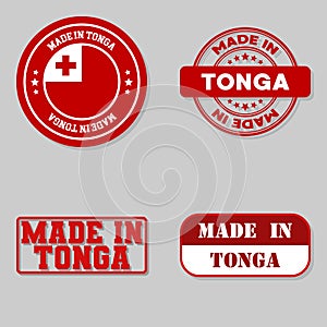 Set of stamps made in Tonga