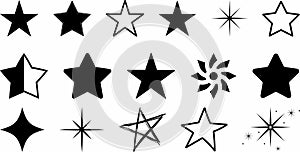 Set of Star vector collection