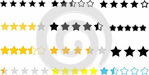 Set of Star vector collection