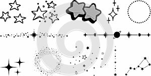 Set of Star vector collection