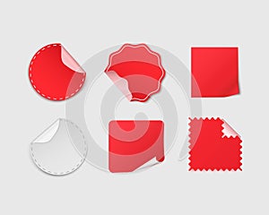 Set of Stickers for product sales vector