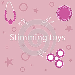 Set stimming toys