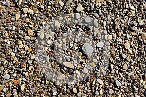 Set of stones on a beach photo