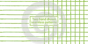 Set of strip and cell seamless background.