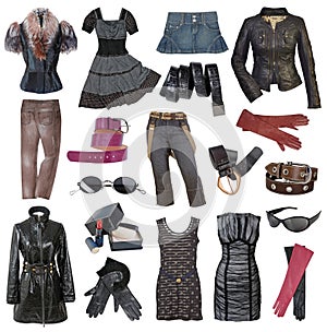 Set of stylish clothes