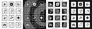 Set Sunset, Storm, Cloud with snow and sun, Meteorology thermometer, cloud weather, Celsius, Snowflake and icon. Vector