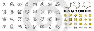 Set of Swipe up, Quick tips and Money currency line icons for web app. Pictogram icon Vector