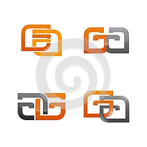 Set of symbol for Business logo design template. Collection of Abstracts modern icons for organization