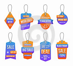 Set tags sale.