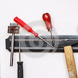 Set of tanner hand tools photo