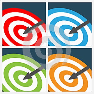 Set of target backgrounds