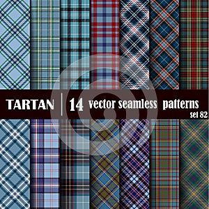 Set Tartan Seamless Pattern