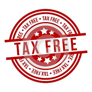 Set of Tax Free Badges - Eps 10 Vector