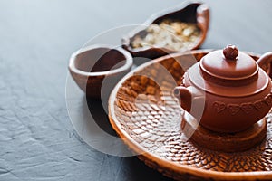 Set of teapot, chahe and bowl