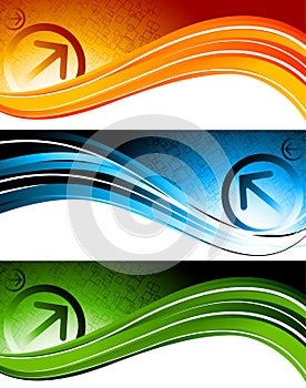 Set of tech banners