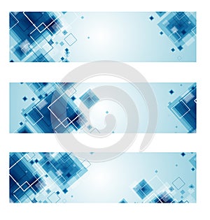 Set of Technology web-banners.