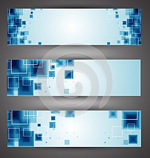 Set of Technology web-banners.