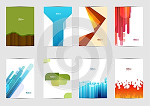 Set of templates covers for flyer, brochure, banner, leaflet, book , A4 size. Cover layout design.