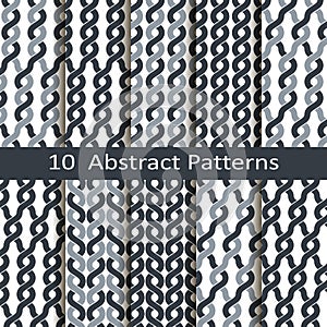 Set of ten abstract patterns