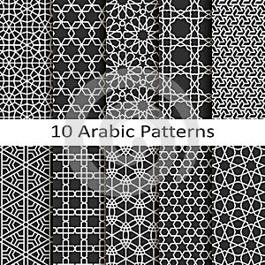 Un conjunto compuesto por diez arábica 