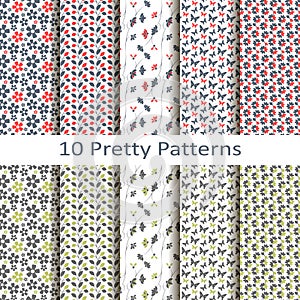 Set of ten pretty patterns