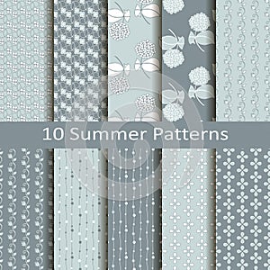 Set of ten summer patterns