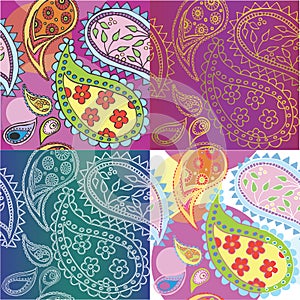 A set of textures with Indian pickles