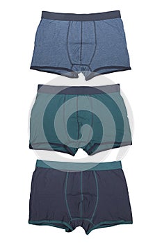 Set of three different in color boxers