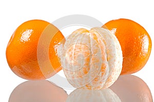 Set of three Mandarin orange