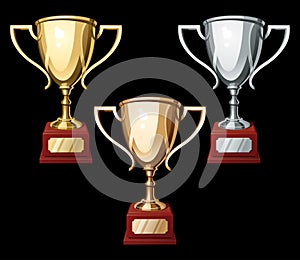 Set of three Sport Cups