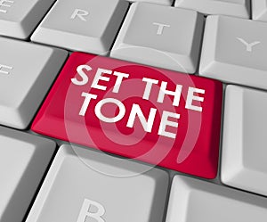 Set the Tone Computer Keyboard Button Message Meaning