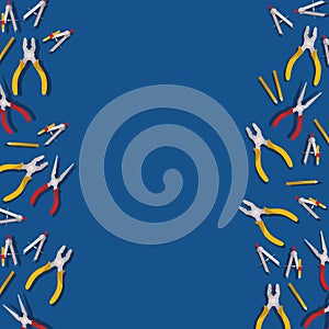 Set of tools construction frame