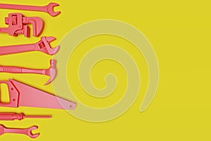 Set of tools. 3d rendering