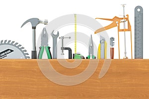 Set of tools, 3D rendering