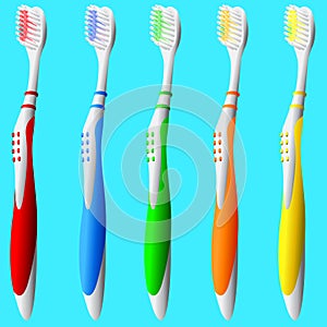 Set of Toothbrushes photo