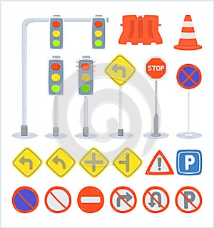 Set of traffic sign equipment