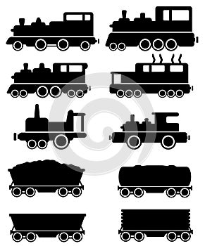 Set train and railroad car
