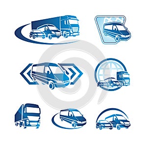 Set of transport icons