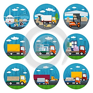 Set of Transportation Icons