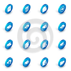 Set Trash can, Upload file document, Document folder protection, with clock, Cloud storage text, Add cloud, check mark