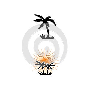 Set Tree icon Vector Illustration design Logo