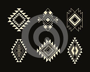 Ethnic pattern for textile design. aztec geometric ornament.
