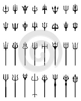 Set of tridents