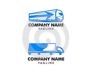 Set of Truck Delivery Cargo Logo design vector template