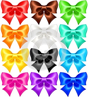 Set of twelve festive bows