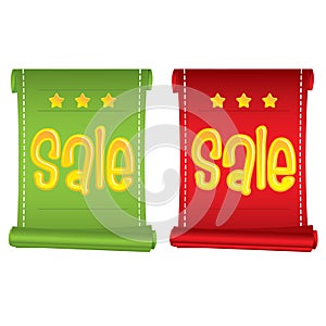 Set of two business promotion banners