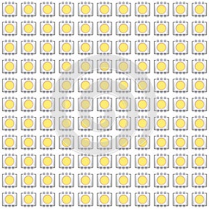 Set of typical LED seamless pattern
